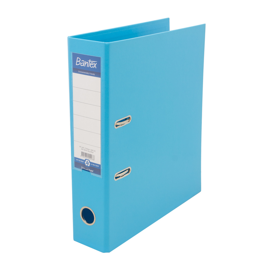 Ordner Bantex Lever Arch File A4 Berlapis PP Tebal 7 cm - samping